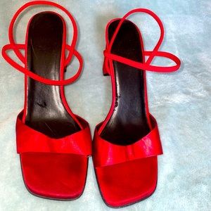 Unbranded red strappy heels